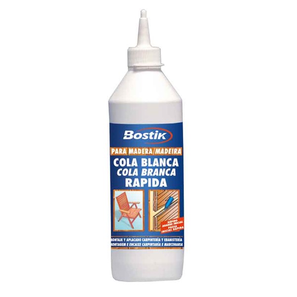 BOSTIK COLA BLANCA RAPIDA Bote 500 grs.