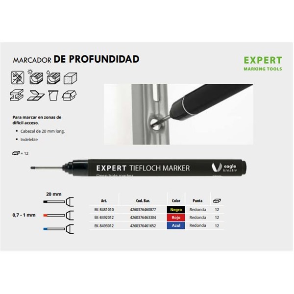 EXPERT MARCADOR profundidad Negro