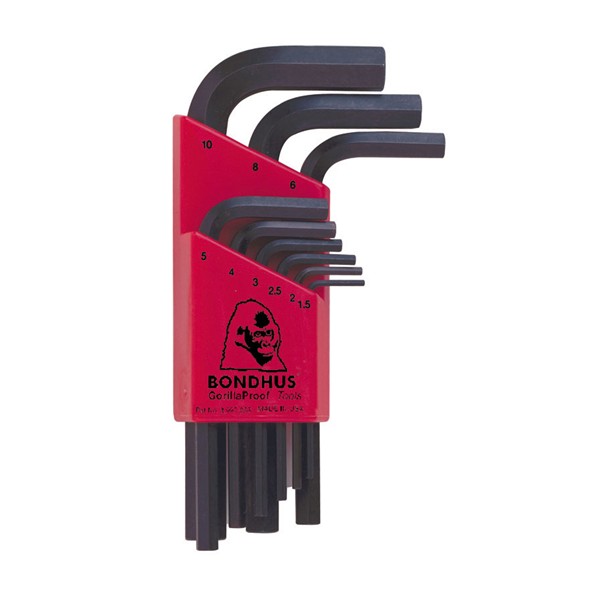BONDHUS Set 9 LLAVES ALLEN CORTAS