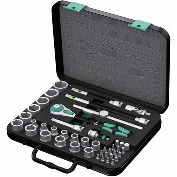 WERA 8100 SB2  Set CARRACA ZYKLOP 3/8