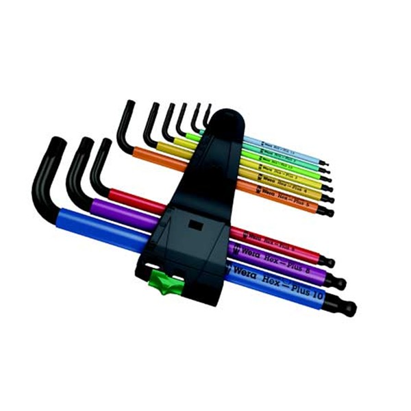 WERA 950/9 Hex-Plus Set PB Multicolor 1 SB