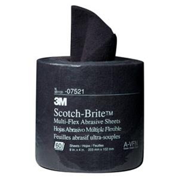 3M&trade; Scotch-Brite&trade; Pliego Multiflex MX-SR, 100 mm x 200 mm, A VFN 60 pads