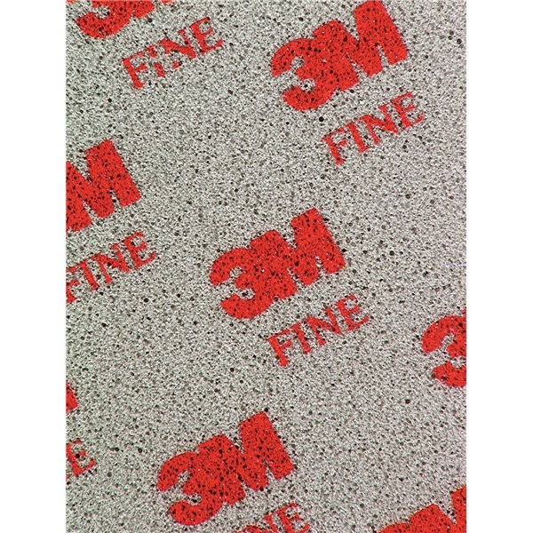 3M&trade; Esponja abrasiva soporte blando, 115 mm x 140 mm, 03809