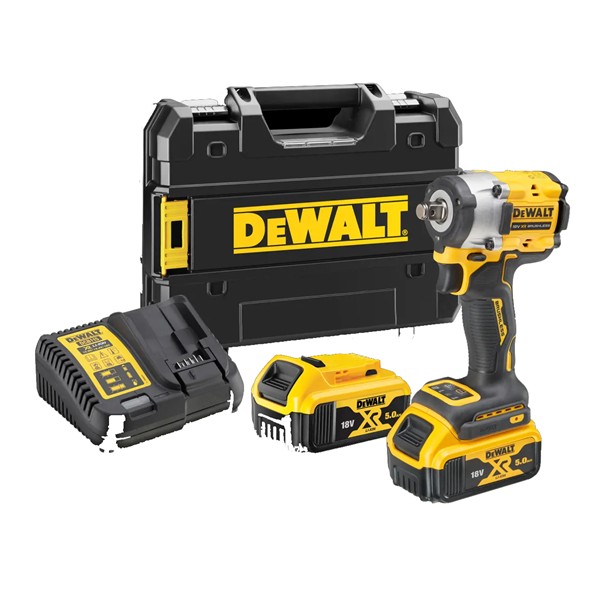 DEWALT LLAVE IMPACTO 1/2  XR 18V 2x5Ah