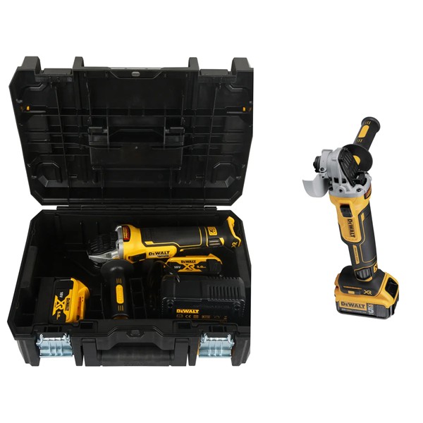 DEWALT AMOLADORA XR 18V 2x Li-Ion 5Ah 125 mm Brushless