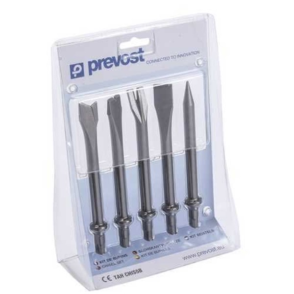 Kit 5 CINCELES Hexagonales p/MARTILLO