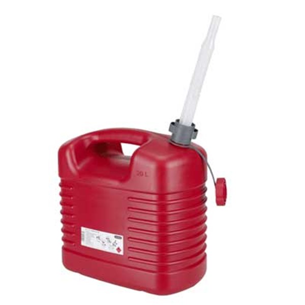 BIDON PLASTICO c/CANULA FLEXIBLE 20 Lts.