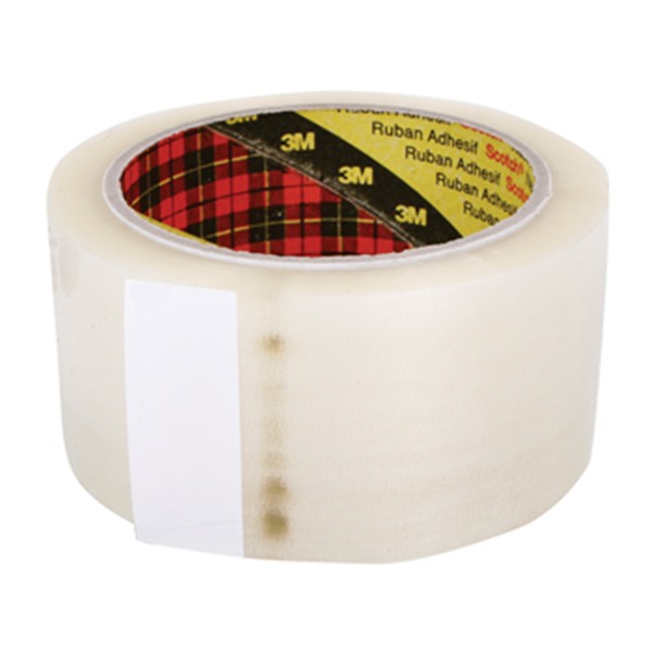 3M Scotch&reg; Cinta de Embalaje 371, Transparent, 48 mm x 66 m