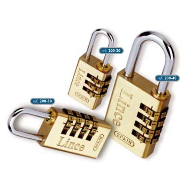 CANDADO COMBINACION LATON 40 mm.