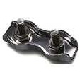 SUJETACABLES Doble INOX D.6 mm.